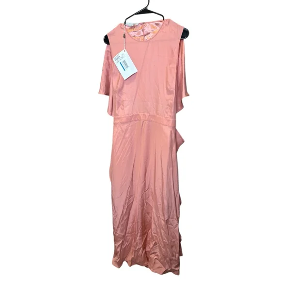 STELLA MCCARTNEYRosa Flutter Silk Midi Dress Medium‎